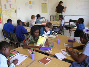 A Classroom at the Amano Christian School